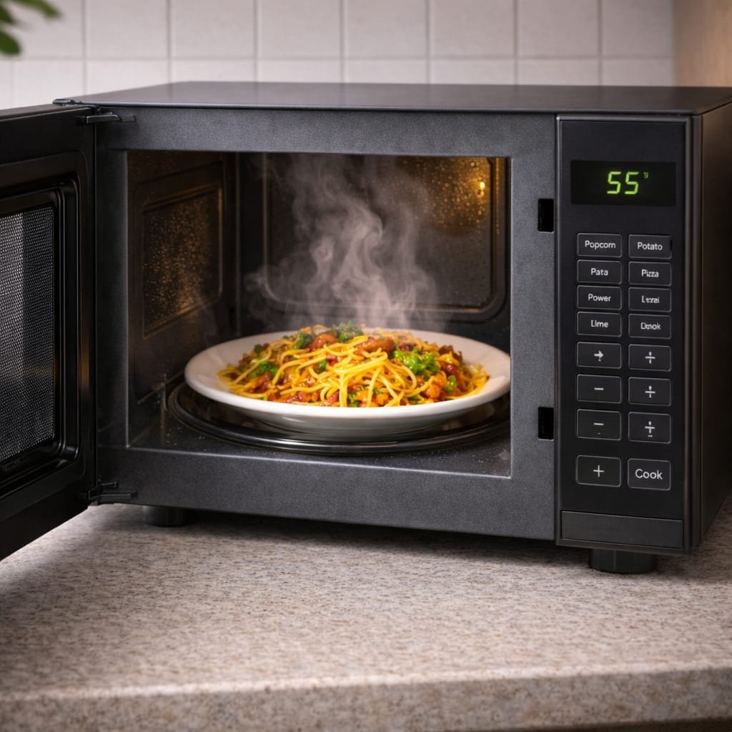 After repair – microwave heating food evenly