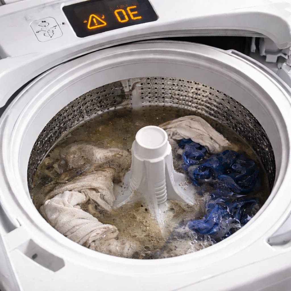 Before repair – washing machine drum fault